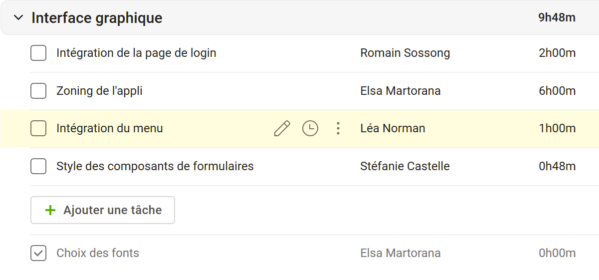Application de gestion de tâches