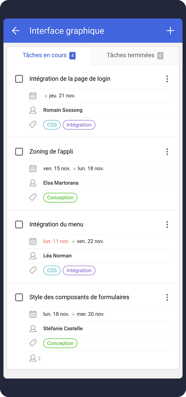 GroupCamp - Application mobile